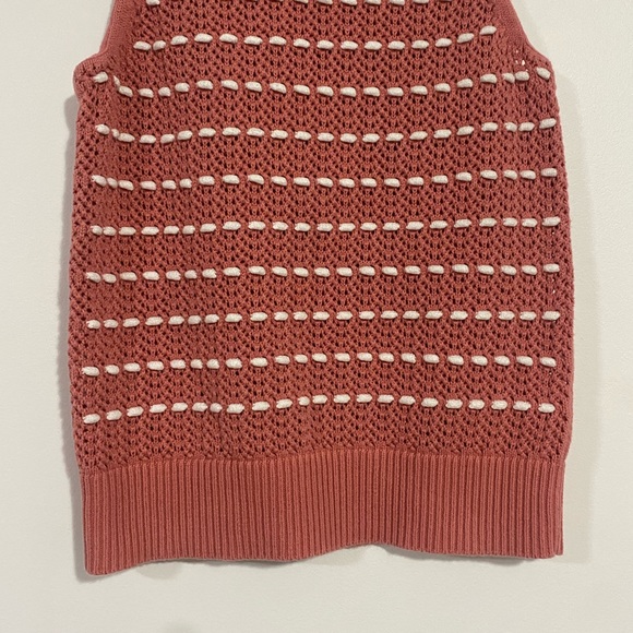 Loft Coral Knit Sweater Tank Top - Picture 3 of 7